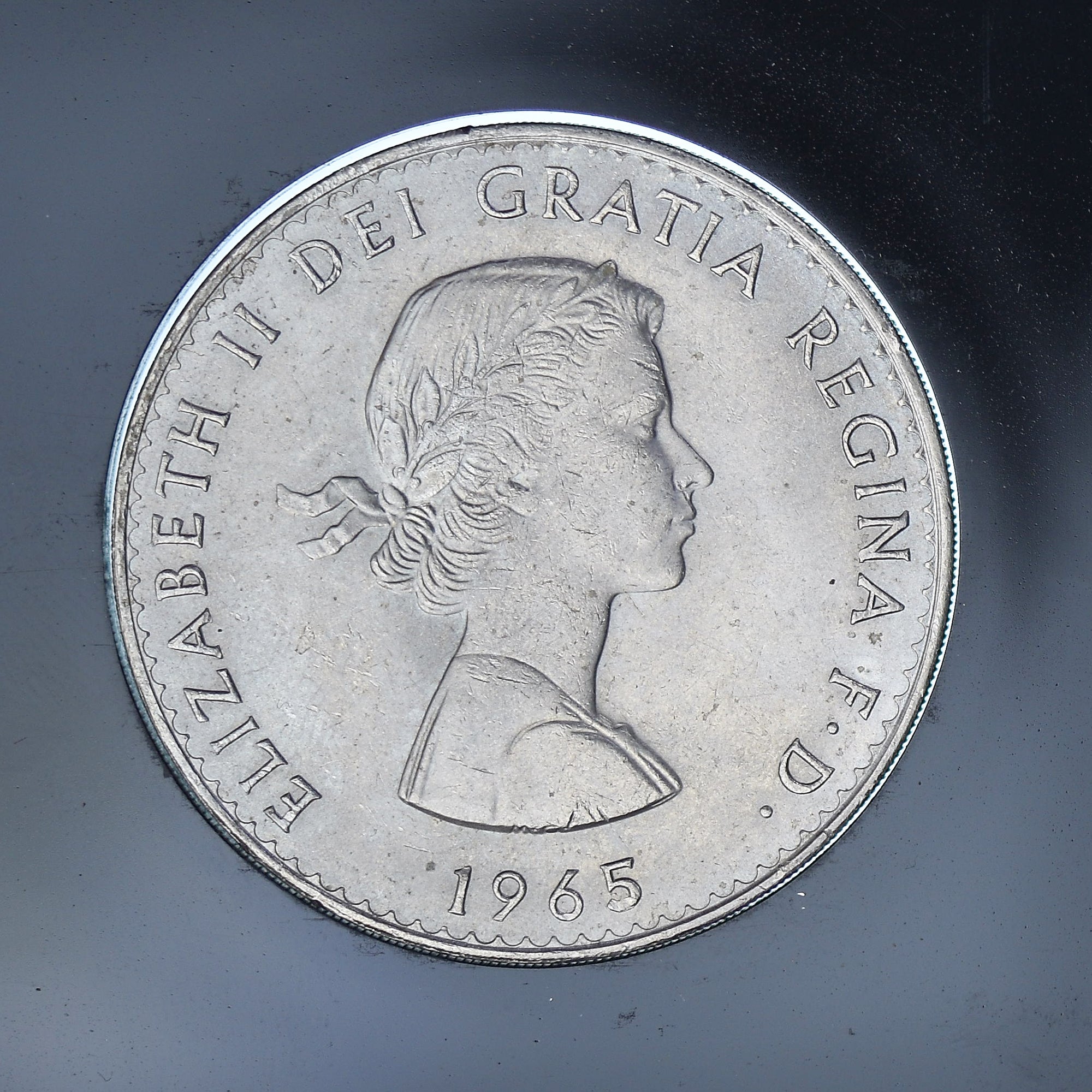 Coin, Great Britain, Elizabeth II, Crown, 1965, Commemorative, MS(65-70)