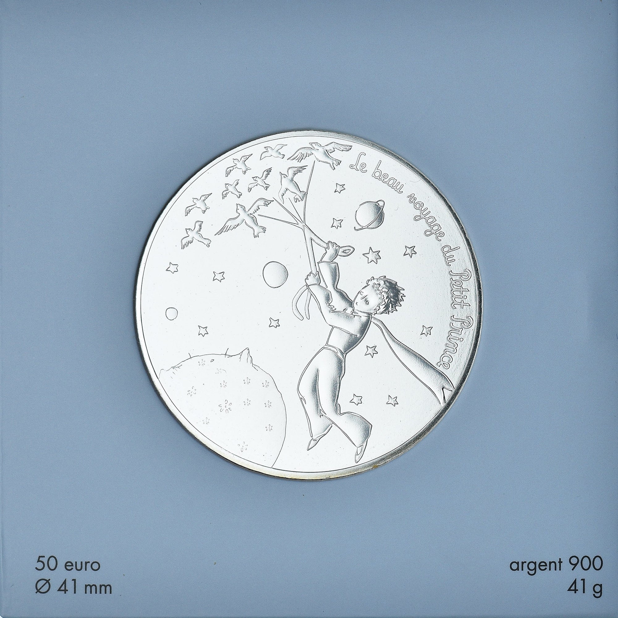 Francia, 50 Euro, Le beau voyage du Petit Prince - oiseaux, 2016, Monnaie de