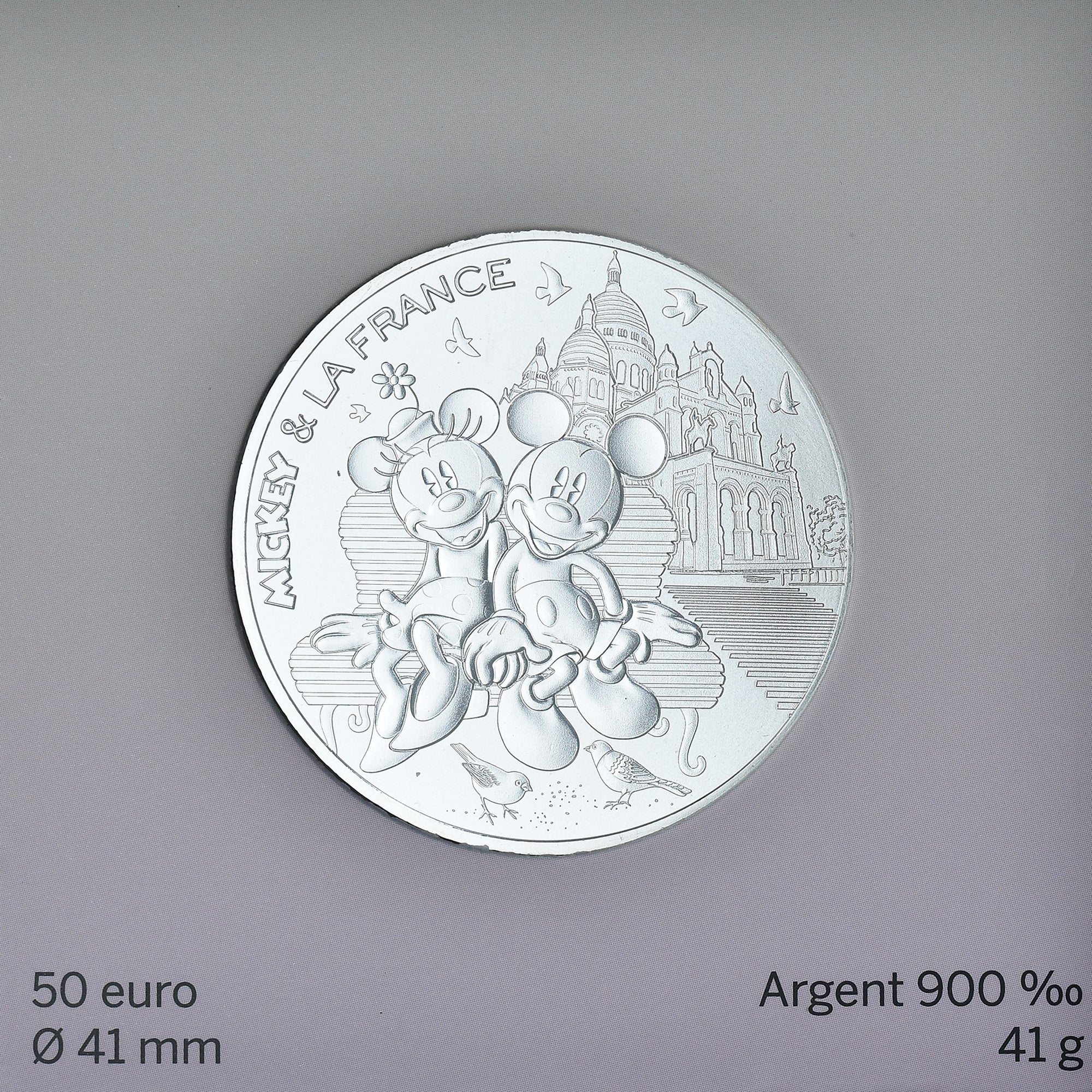 France, 50 Euro, Mickey & la France - Sacré-Cœur, 2018, Monnaie de Paris, FDC