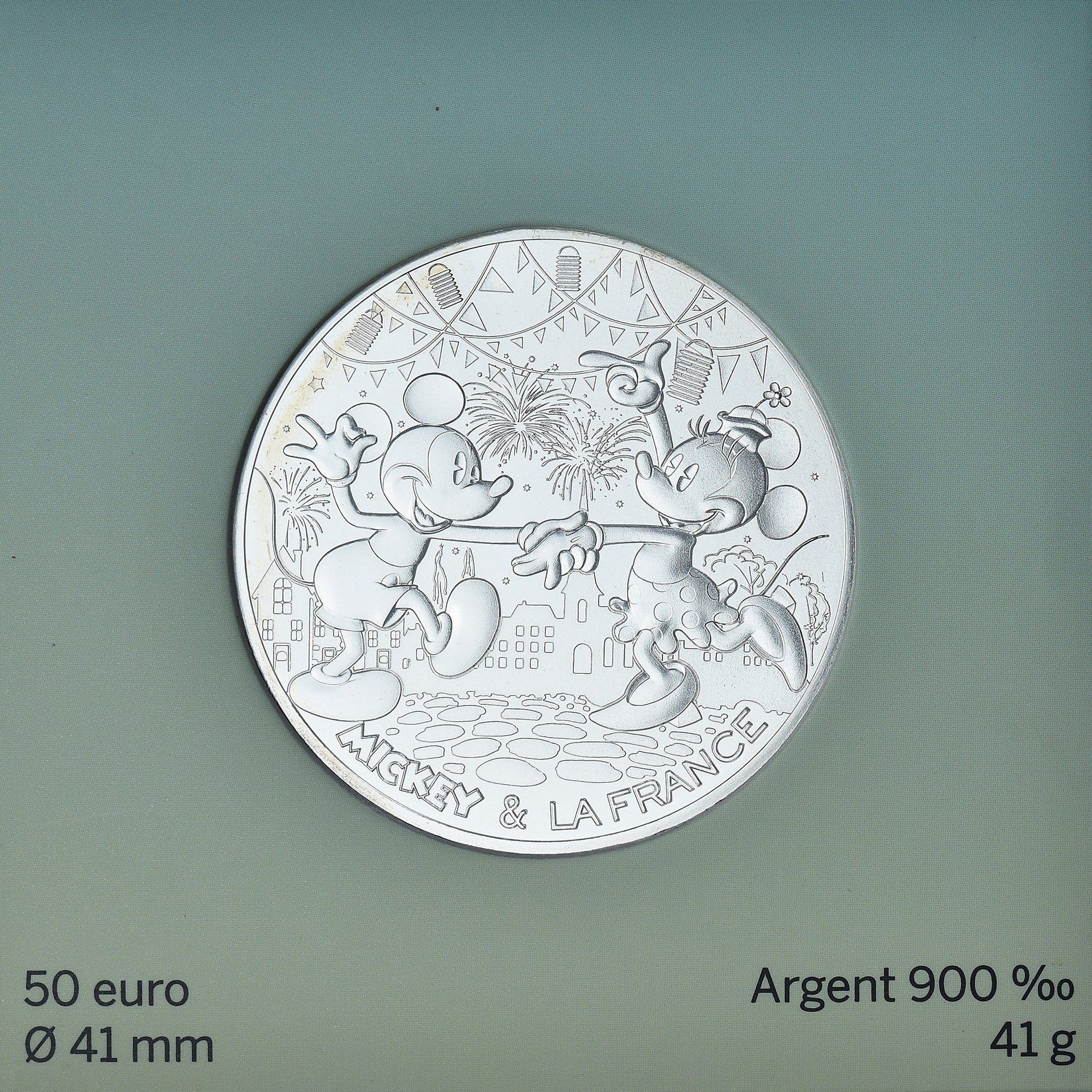 France, 50 Euro, Mickey & la France - 14 Juillet, 2018, Monnaie de Paris
