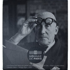 France, 50 Euro, Le Corbusier, 2015, Monnaie de Paris, Proof / BE, MS(65-70)