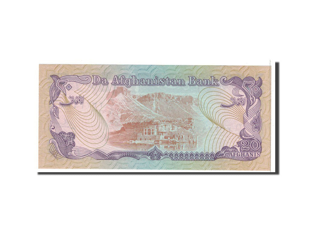Banknote, Afghanistan, 20 Afghanis, 1979, Undated, KM:56a, UNC(65-70)