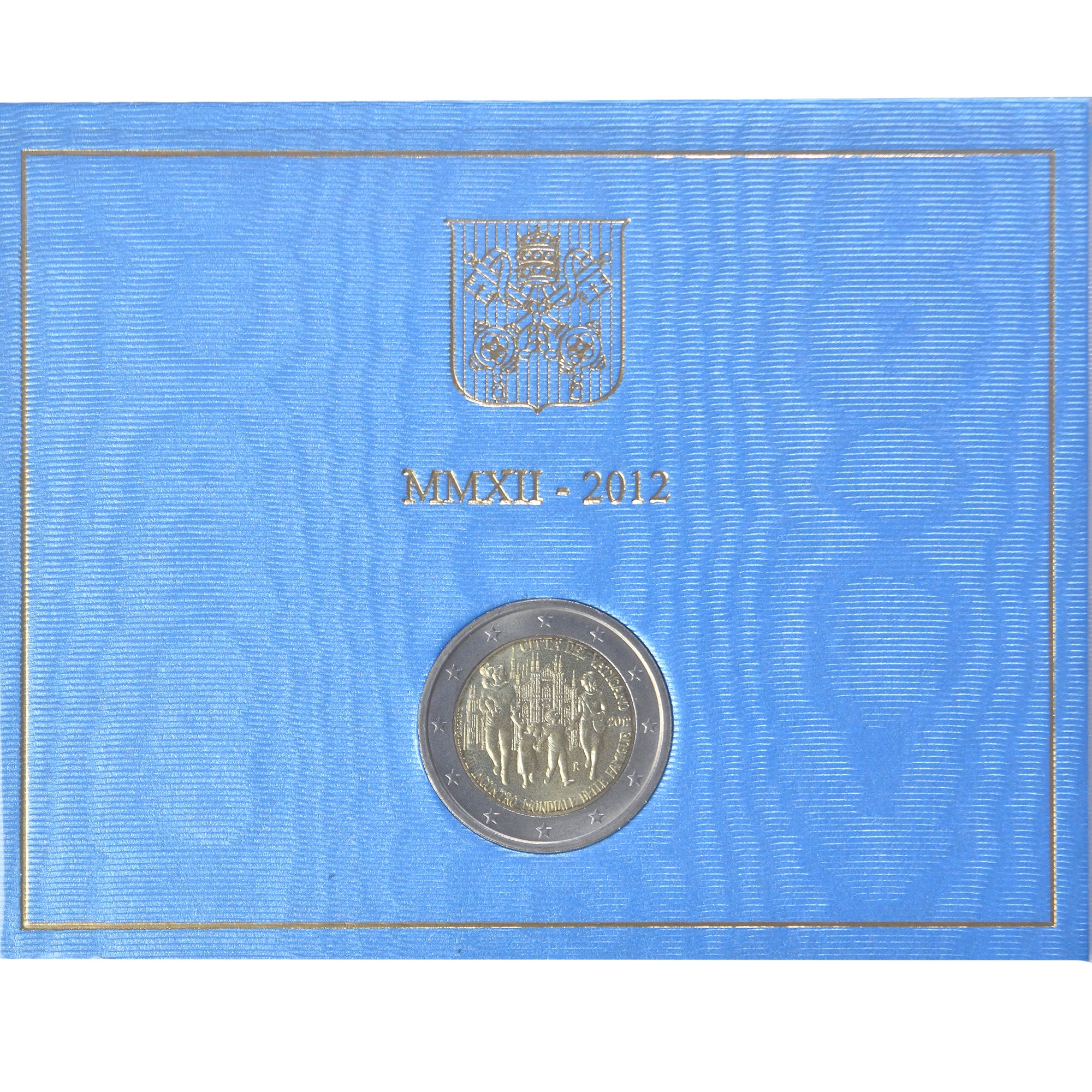 Vaticano, 2 Euro, 7ème Rencontre Mondiale des Familles, 2012, Rome, FDC