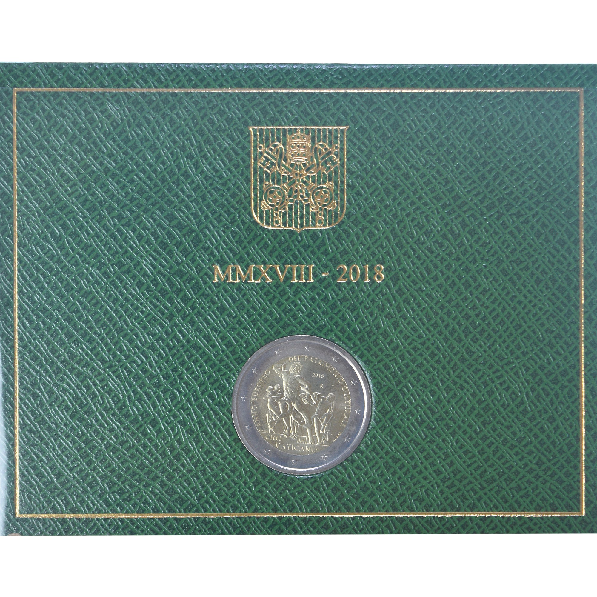 Vaticano, 2 Euro, année européenne du patrimoine culturel, 2018, Rome