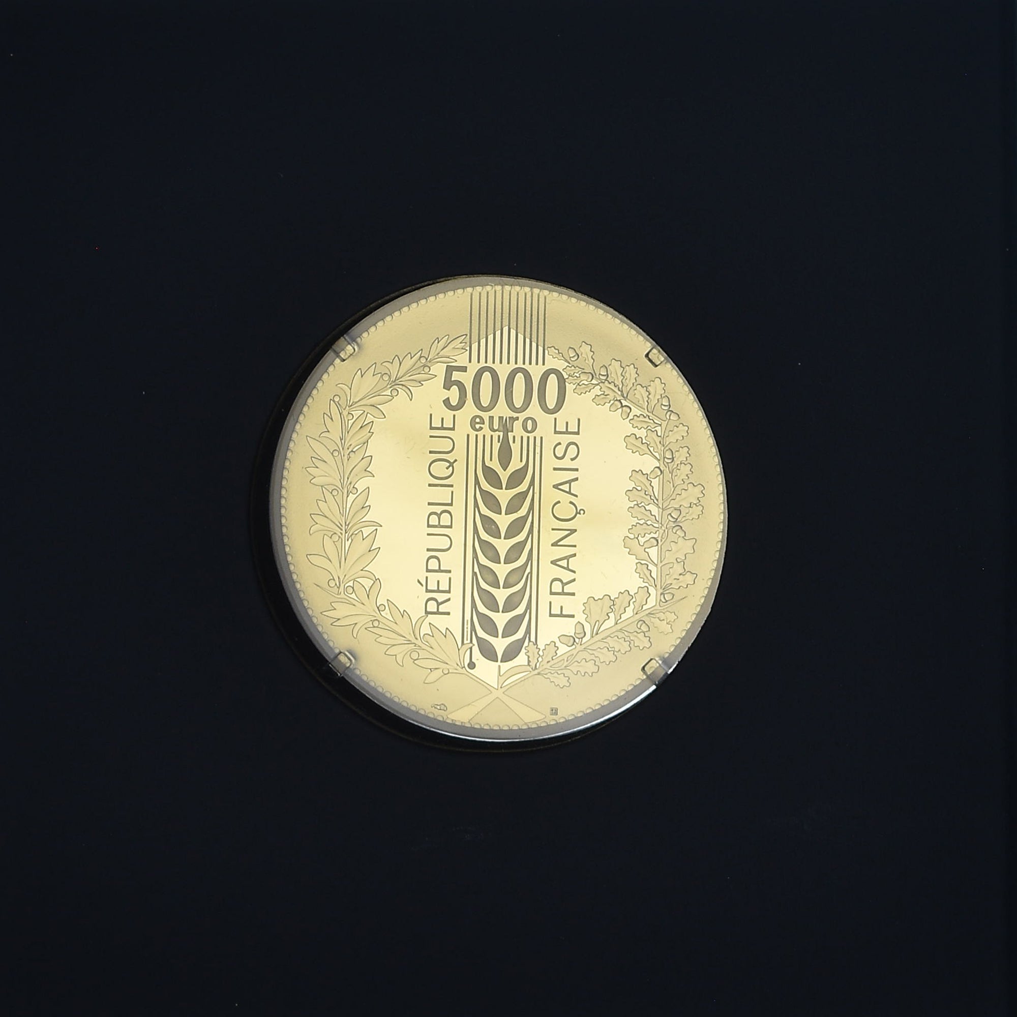 Frankreich, 5000 Euro, Natures de France, Laurier, 2021, Monnaie de Paris, Proof