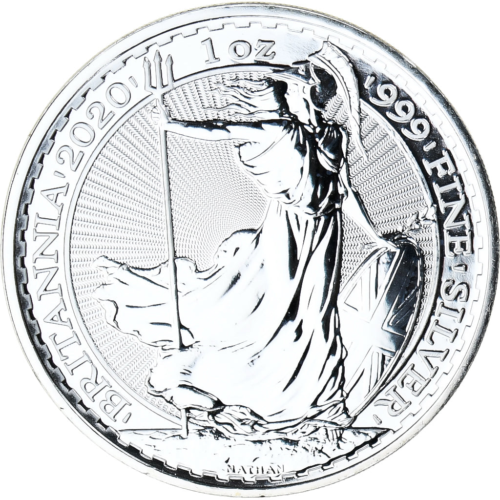 Coin, Great Britain, Elizabeth II, Britannia, 2 Pounds - 1 Oz, 2020, British