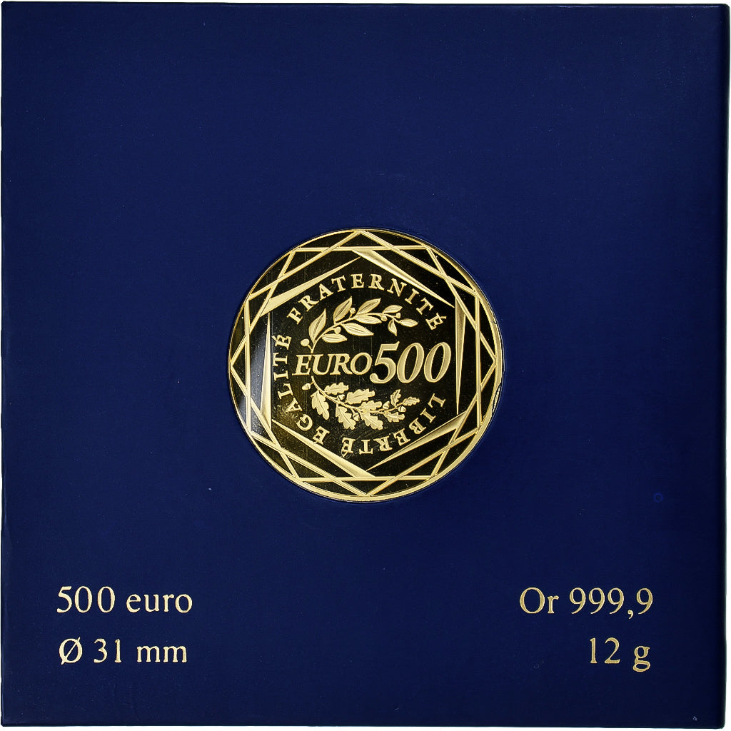 France, 500 Euro, Semeuse, 2010, Monnaie de Paris, MS(65-70), Gold