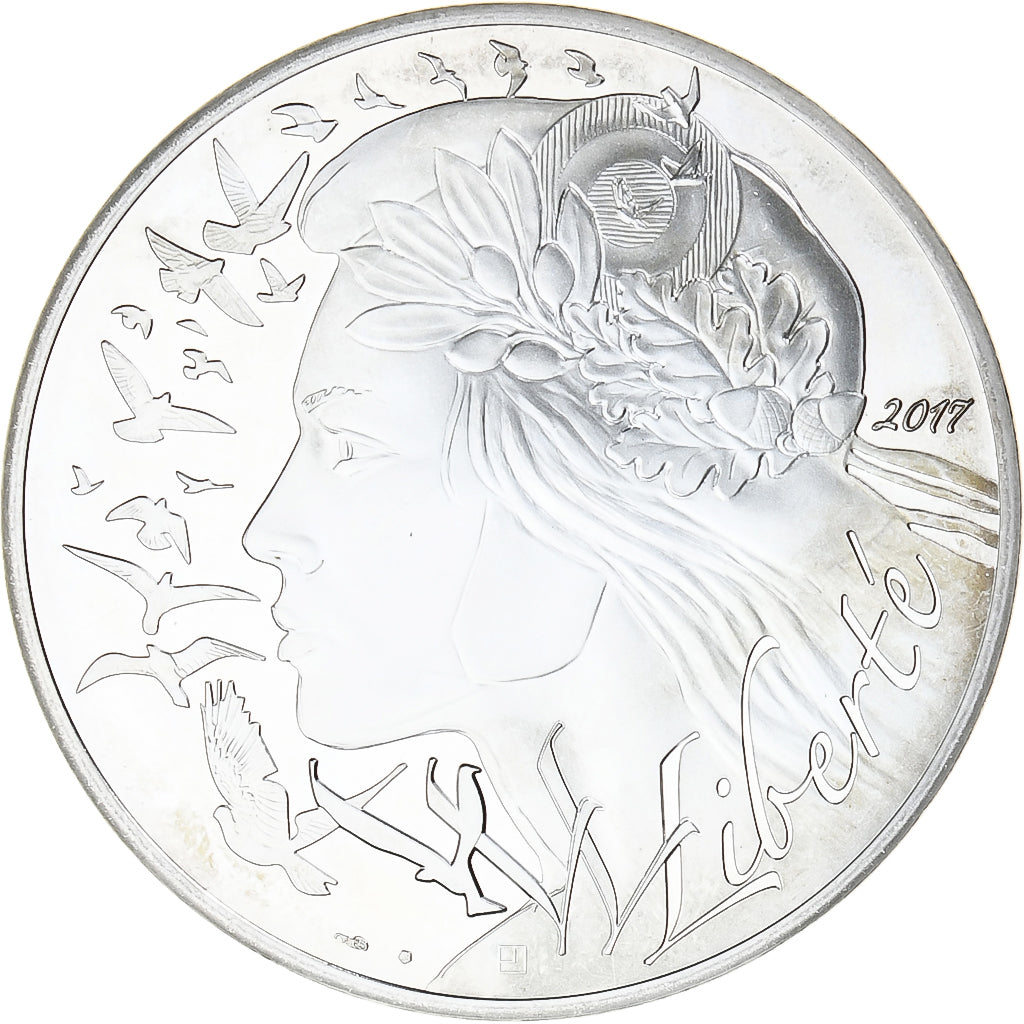 France, 100 Euro, Marianne, Liberté, 2017, Monnaie de Paris, MS(64), Silver
