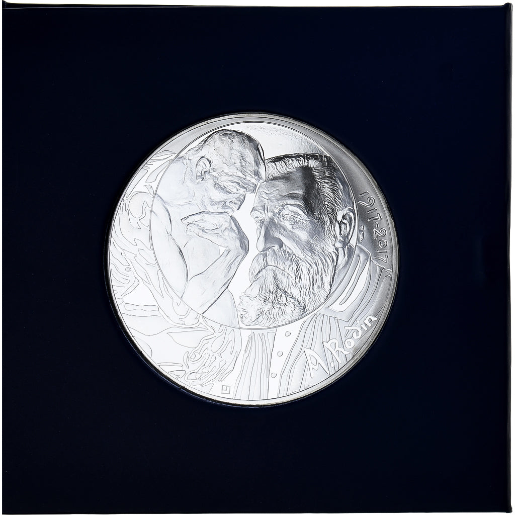 France, 100 Euro, Auguste Rodin, 2017, Monnaie de Paris, FDC, Argent