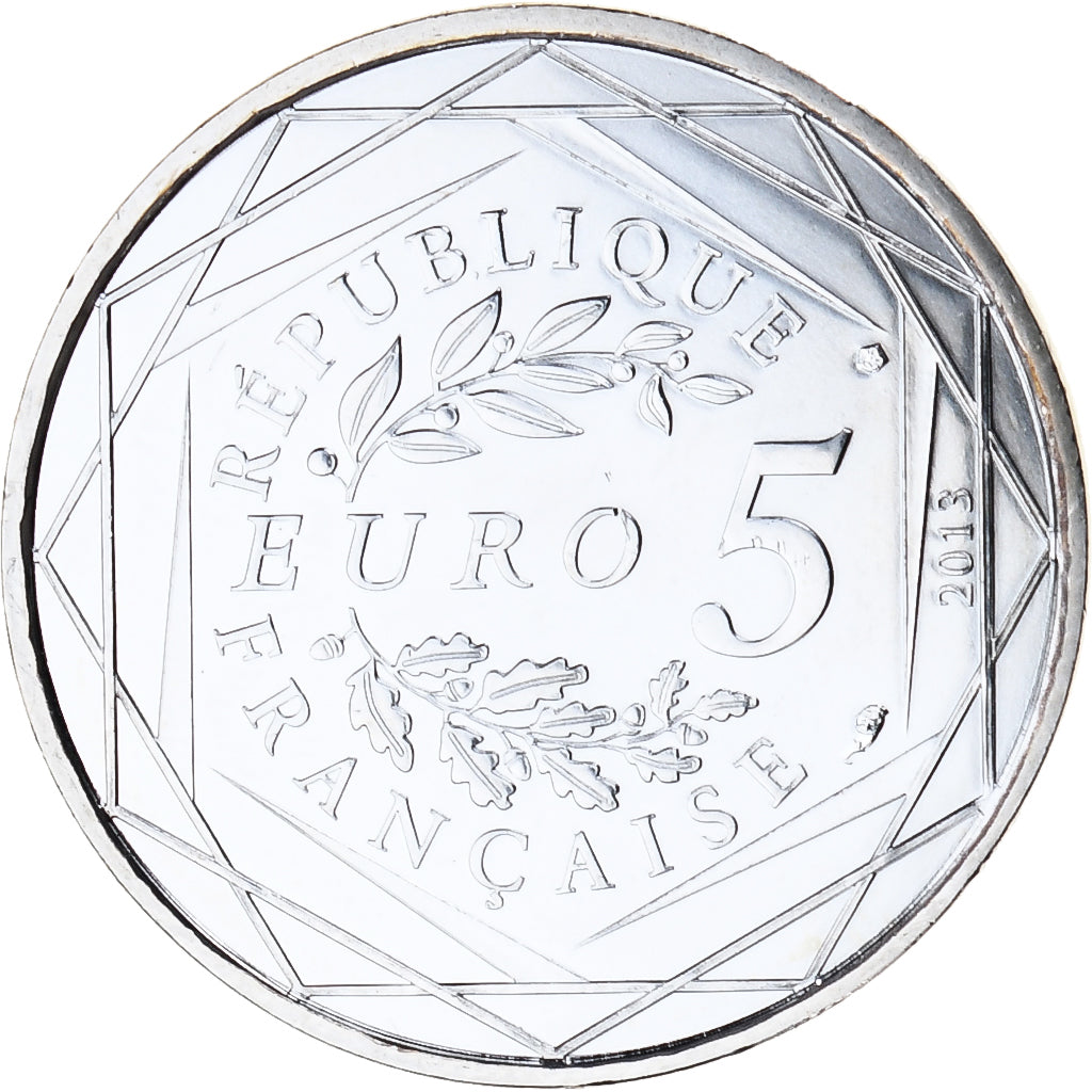 France, 5 Euro, Liberté, 2013, Paris, MS(65-70), Silver
