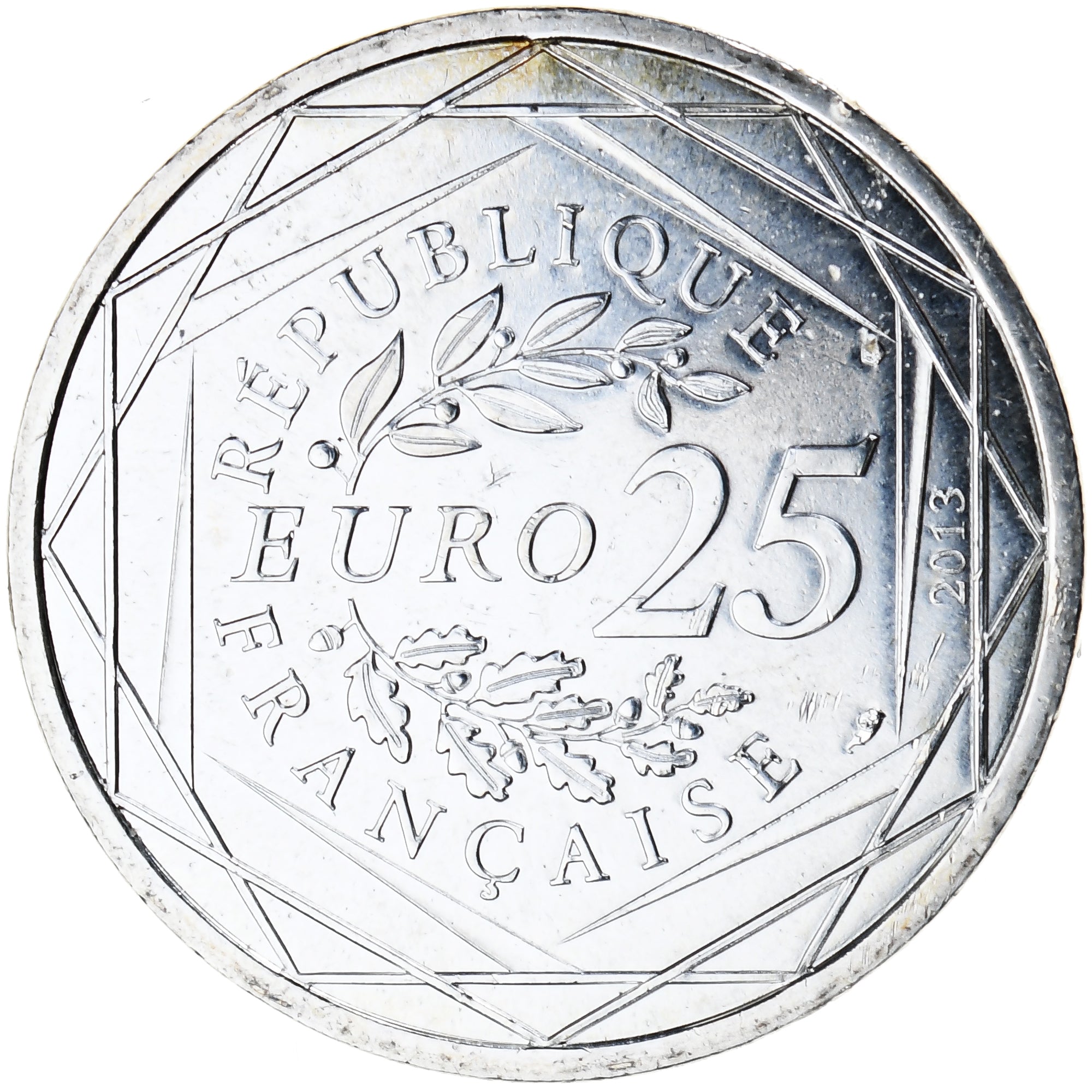 France, 25 Euro, Respect, 2013, Paris, MS(65-70), Silver