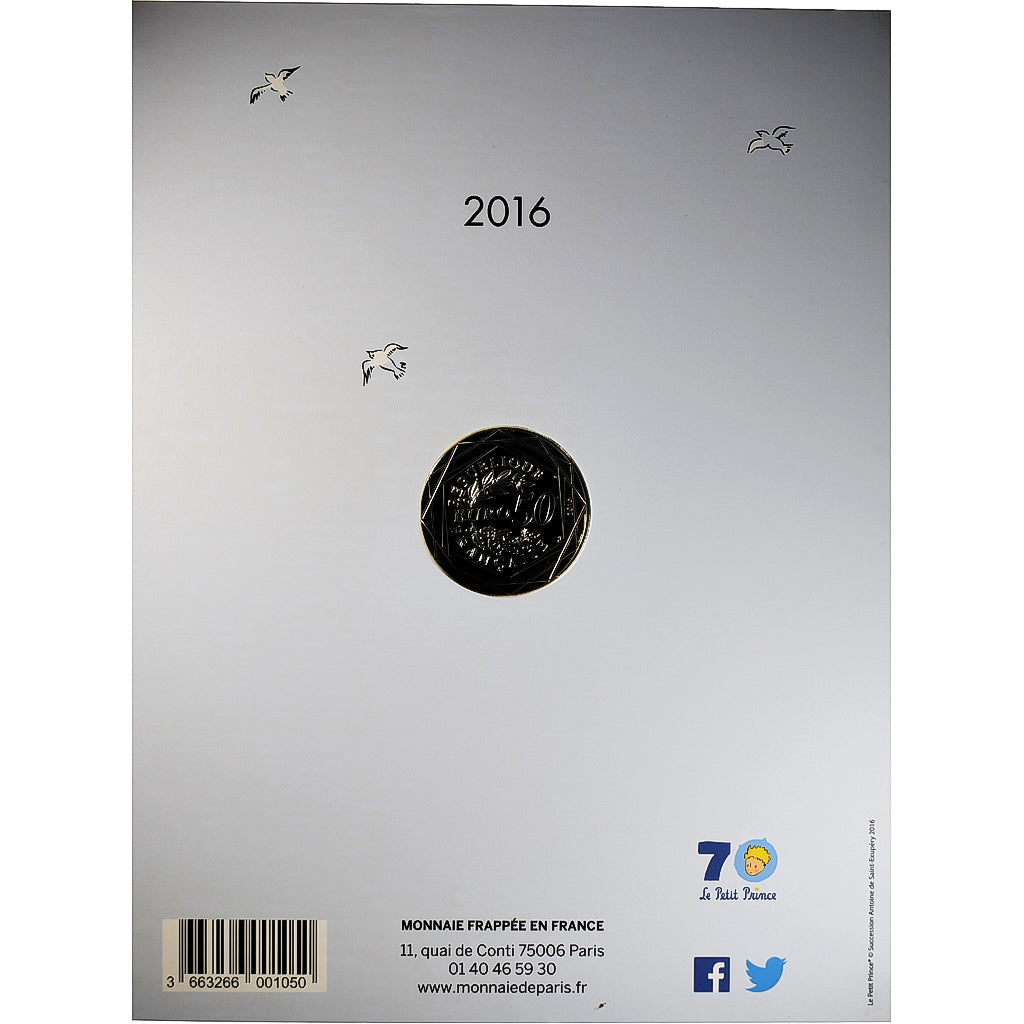 France, 50 Euro, Le Petit Prince - Et le Renard, 2016, Monnaie de Paris