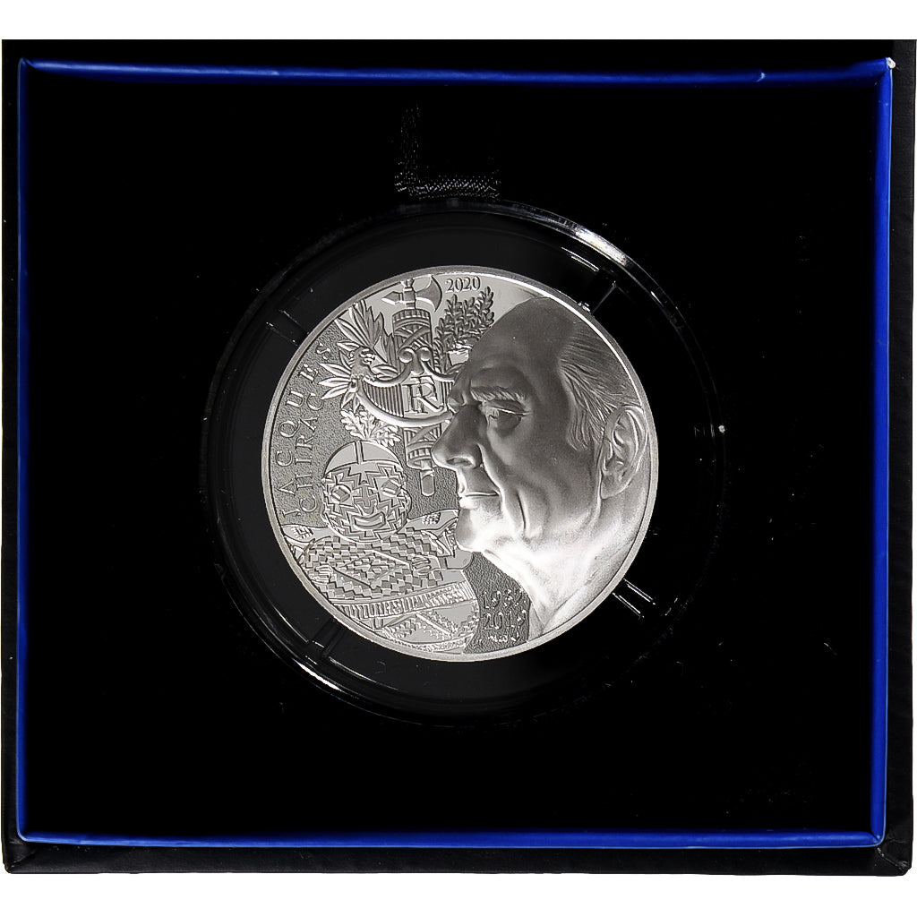 France, 20 Euro, Jacques Chirac, 2020, Monnaie de Paris, Proof / BE, FDC, Argent