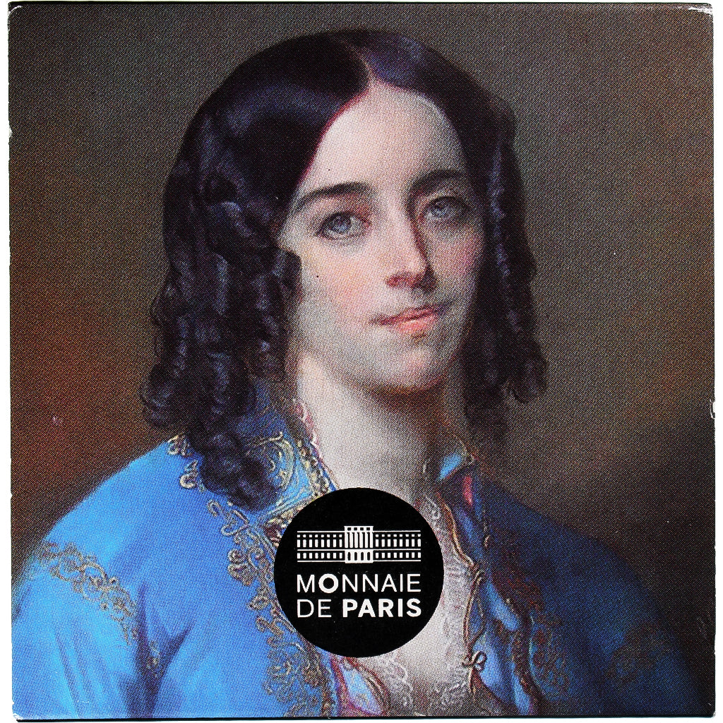 France, 10 Euro, George Sand, 2018, Monnaie de Paris, Proof / BE, MS(65-70)