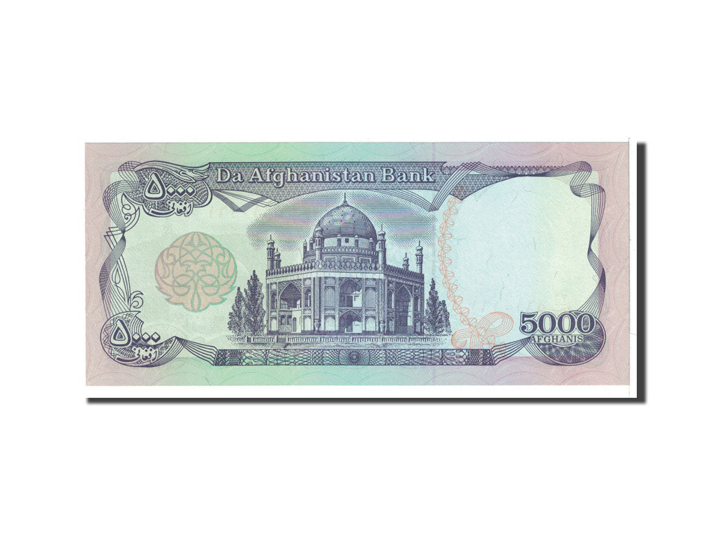 Banknote, Afghanistan, 5000 Afghanis, 1993, Undated, KM:62, UNC(65-70)