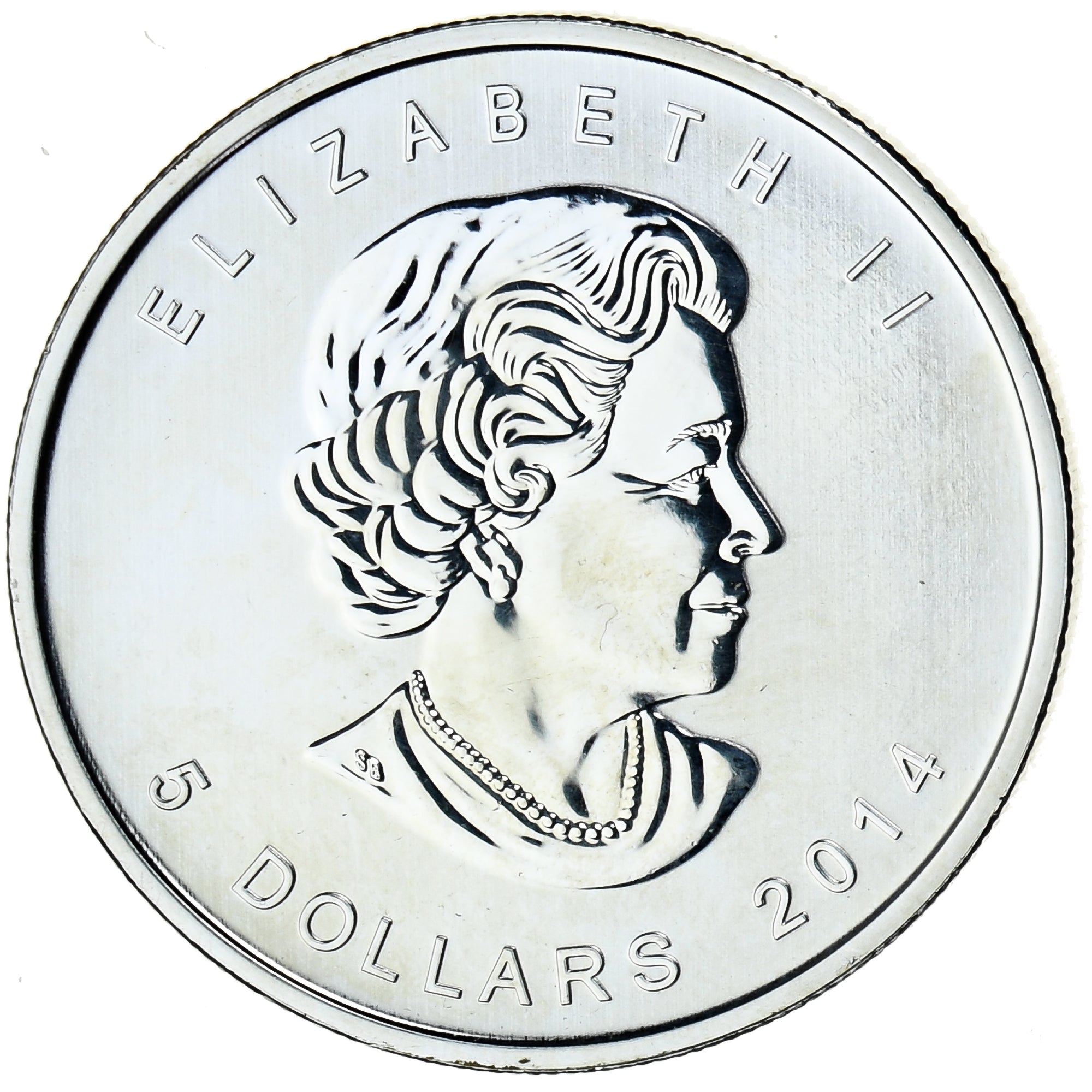 Moneta, Canada, Elizabeth II, Bald Eagle, 5 dollars, 1 oz, 2014, SPL+, Argento