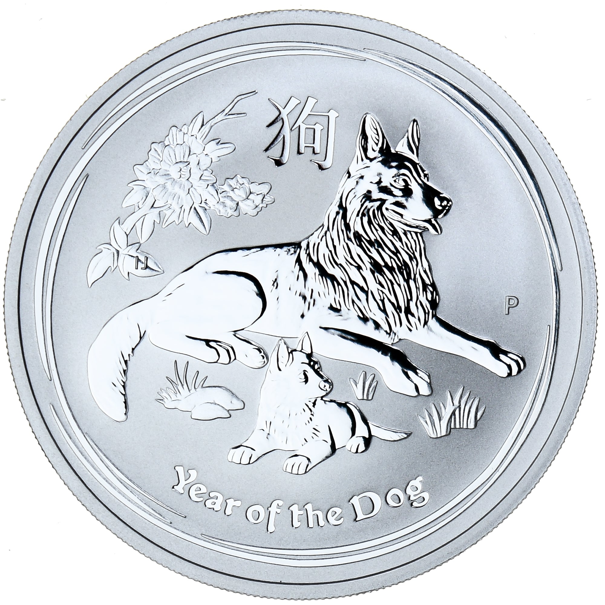Coin, Australia, Elizabeth II, Year of the Dog, 1 Dollar, 1 Oz, 2018, MS(65-70)