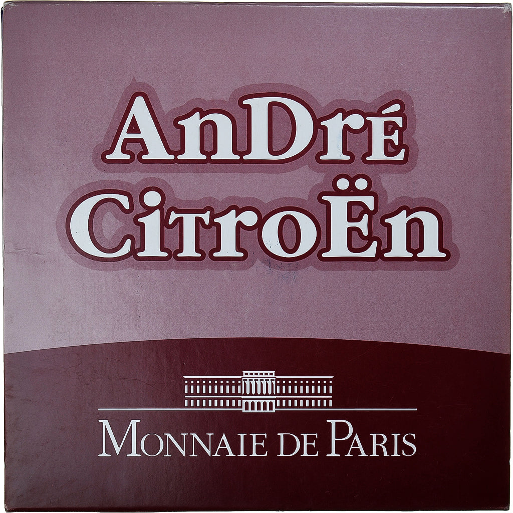 France, 20 Euro, André Citroën, 2008, Monnaie de Paris, Proof / BE, FDC