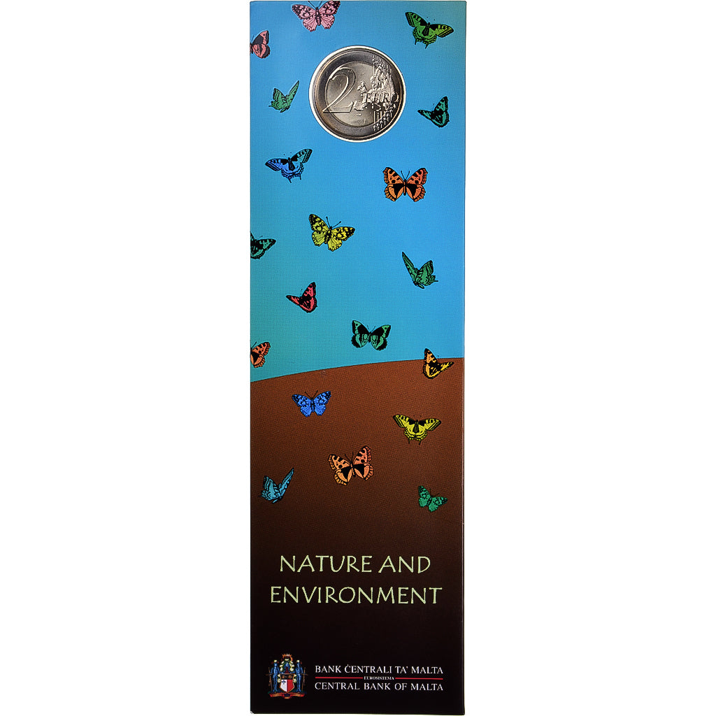 Malta, 2 Euro, Nature & Environment, 2019, FDC, Bi-metallico