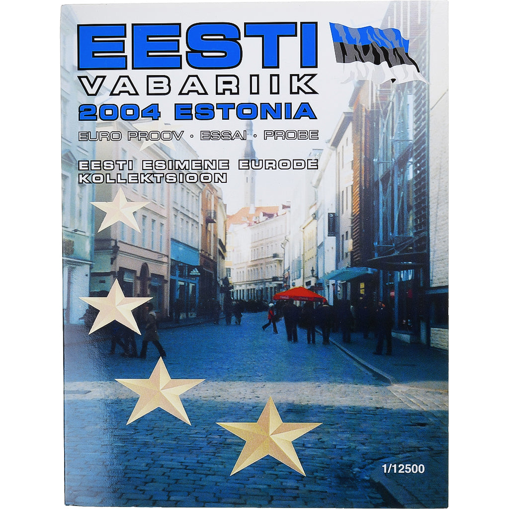 Estonia, Token, Set Euro, Essai-Trial, 2004, MS(65-70)