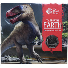 Moneta, Gran Bretagna, Elizabeth II, Dinosauria Collection - Megalosaurus, 50