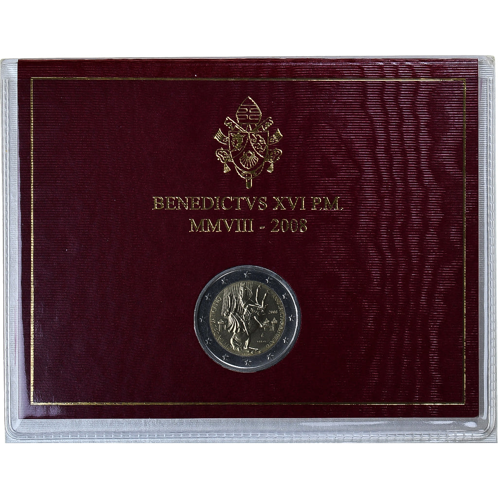 Vatikan, Pape Benoit XVI, 2 Euro, Année de Saint Paul, 2008, Rome, FDC, STGL