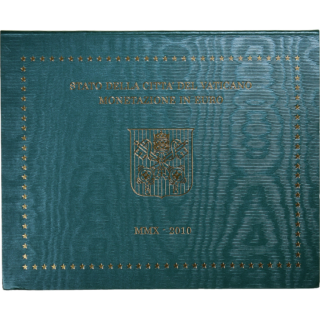 Vaticano, Pape Benoit XVI, Set 1 ct. - 2 Euro, 2010 - Anno MMX, Rome, FDC, Sin