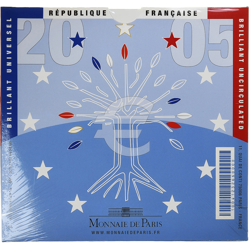 Francja, Coffret 1c. à 2€, 2005, Monnaie de Paris, BU, MS(65-70), ND