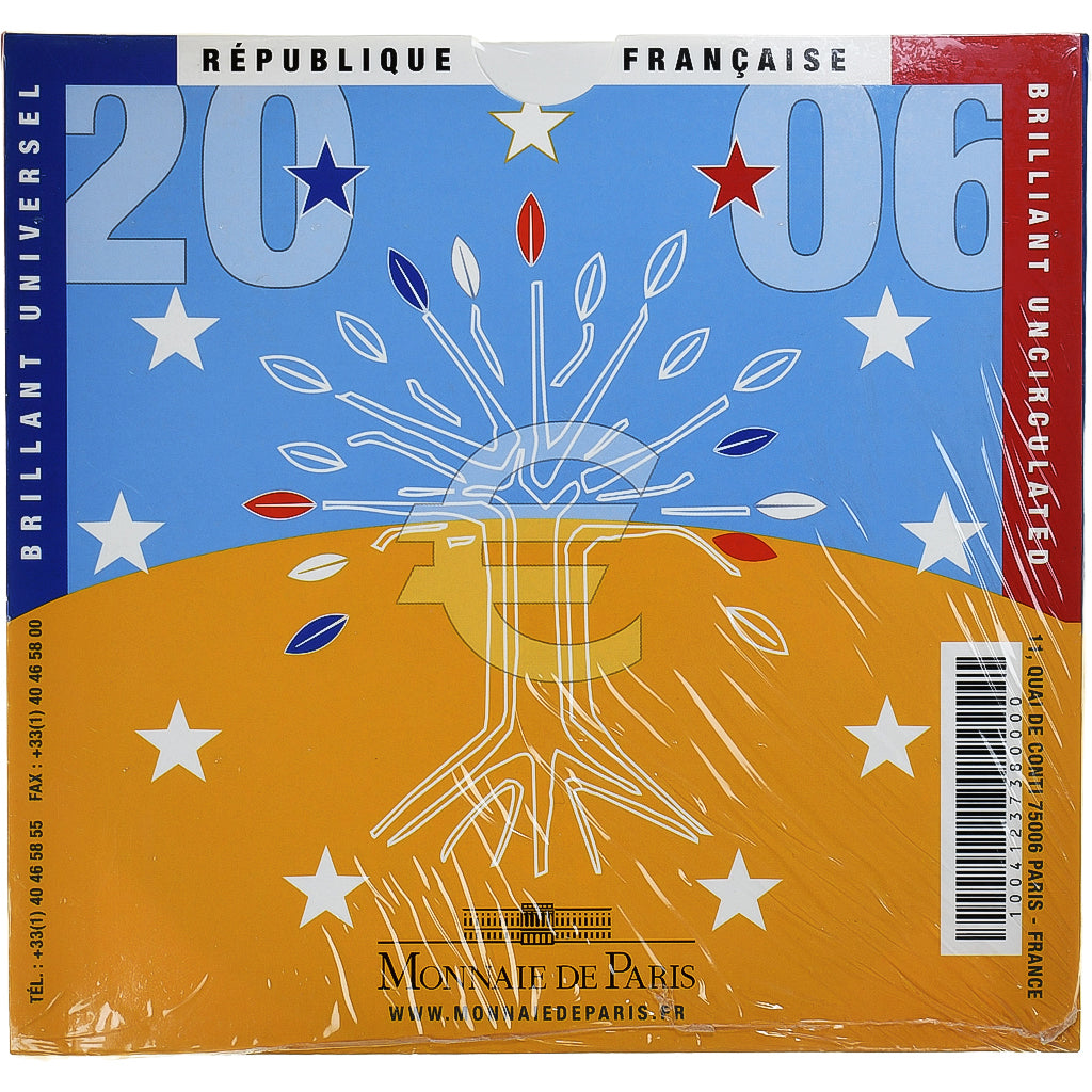 Frankreich, Coffret 1c. à 2€, 2006, Monnaie de Paris, BU, STGL