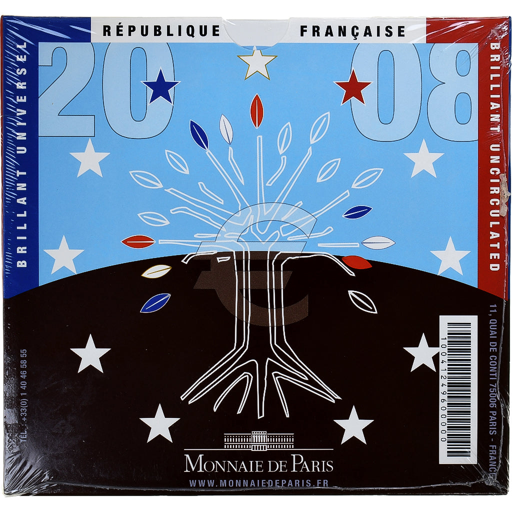 Frankrijk, Coffret 1c. à 2€, 2008, Monnaie de Paris, BU, FDC, n.v.t.