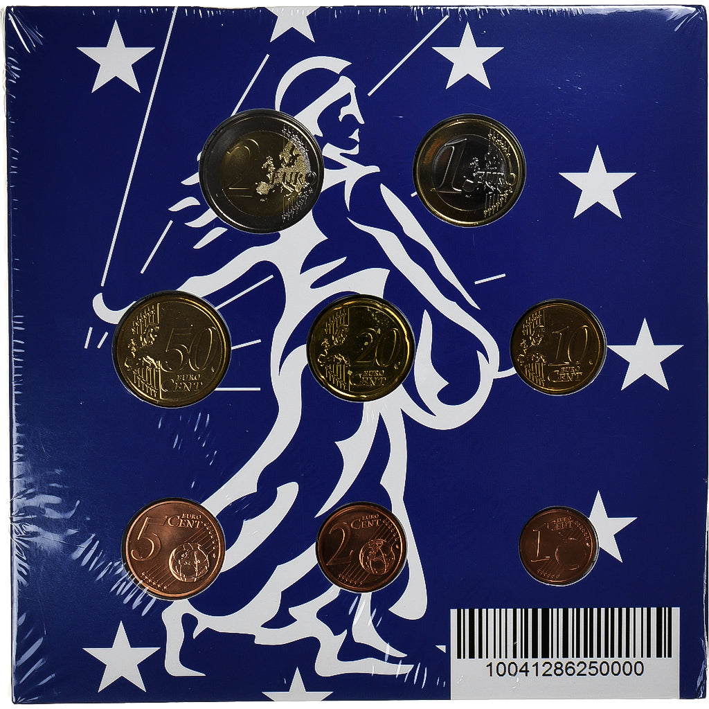 França, Coffret 1c. à 2€, 2014, Monnaie de Paris, BU, MS(65-70), N/D