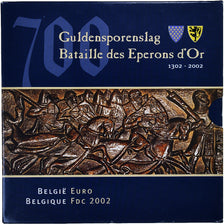 Belgio, Albert II, Coffret 1c. à 2€, Bataille des Éperons d'Or, 2002, Royal