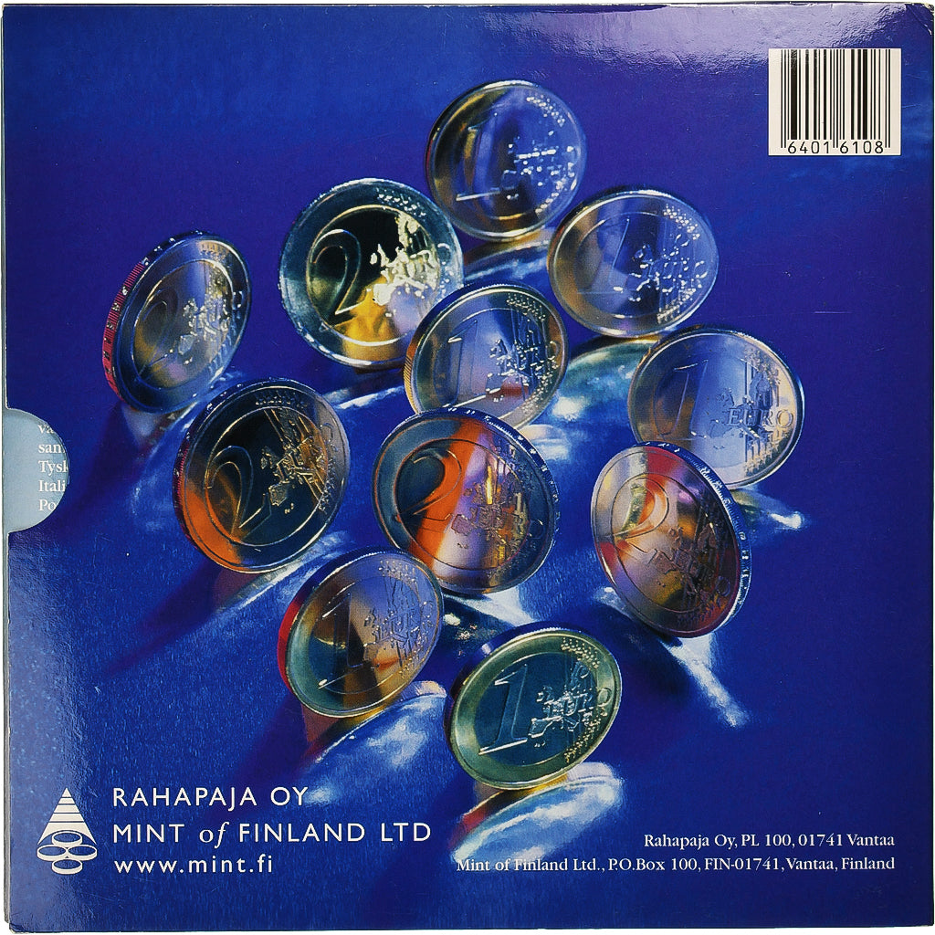 Finlandia, Set 1 ct. - 2 Euro + Token, 2002, Vantaa, FDC, MS(65-70), ND