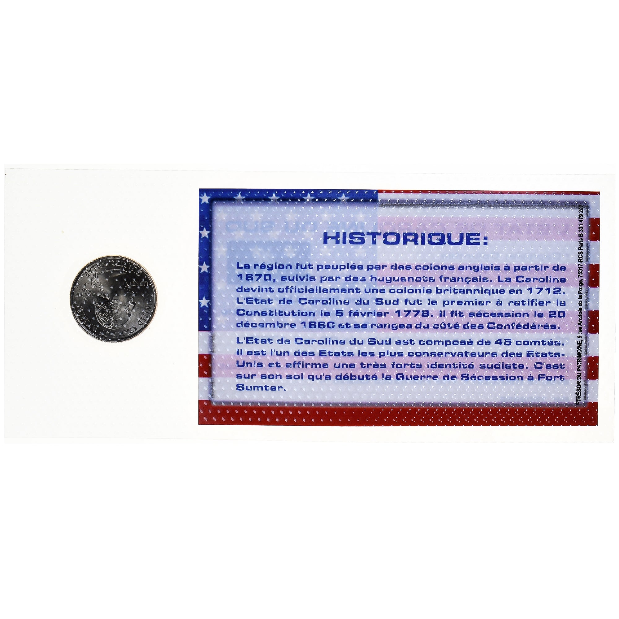 Monnaie, États-Unis, South Carolina, Quarter, 2000, Philadelphie, FDC