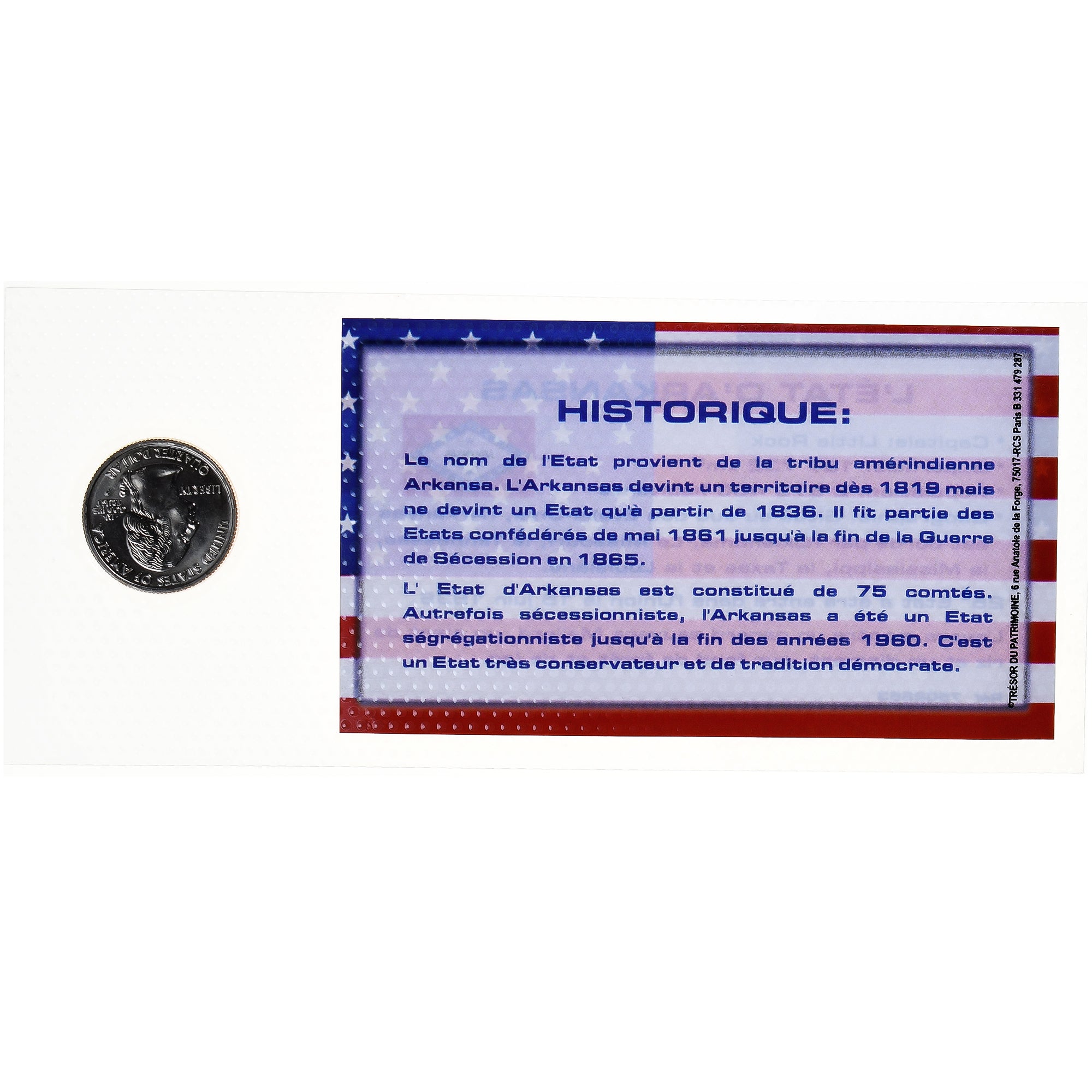 Monnaie, États-Unis, Arkansas, Quarter, 2003, Philadelphie, FDC, Cupronickel