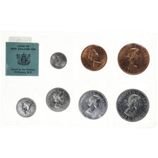 Moneta, Nuova Zelanda, Elizabeth II, Set Half Penny - Half Crown, 1965, British