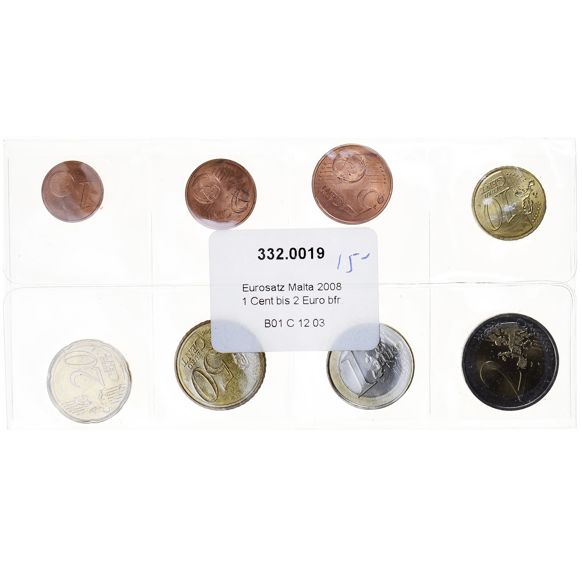 Malta, Set 1 ct. - 2 Euro, 2008, FDC, FDC, Sin información