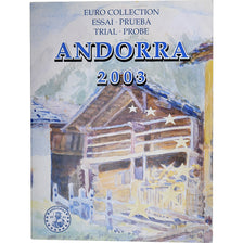 Andorra, betaalpenning, Set Euro, Essai-Trial, 2003, STGL