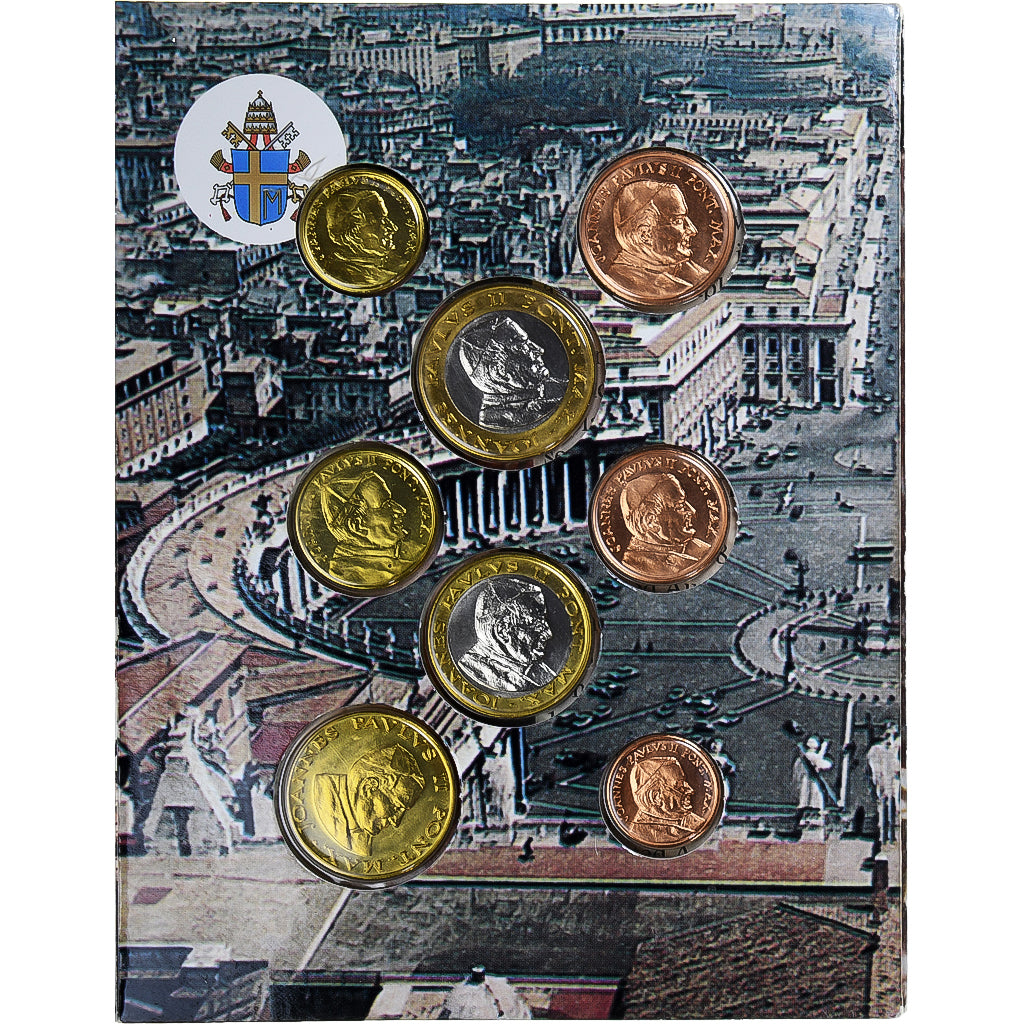 Vatican, Token, Jean-Paul II, Set Euro, Essai-Trial, 2004, MS(65-70)