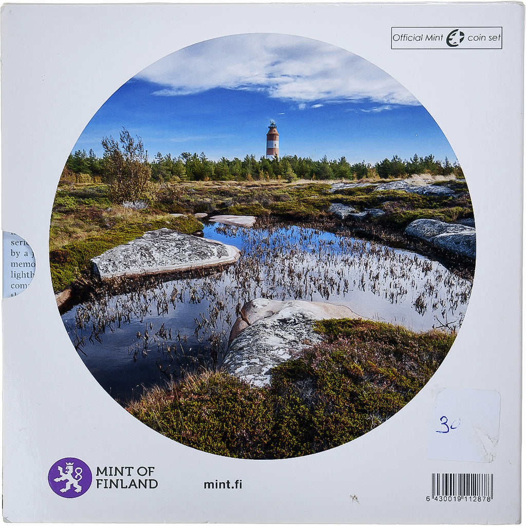Finland, Set 1 ct. - 2 Euro + Token, Isokari Lighthouse, 2014, Vantaa, FDC