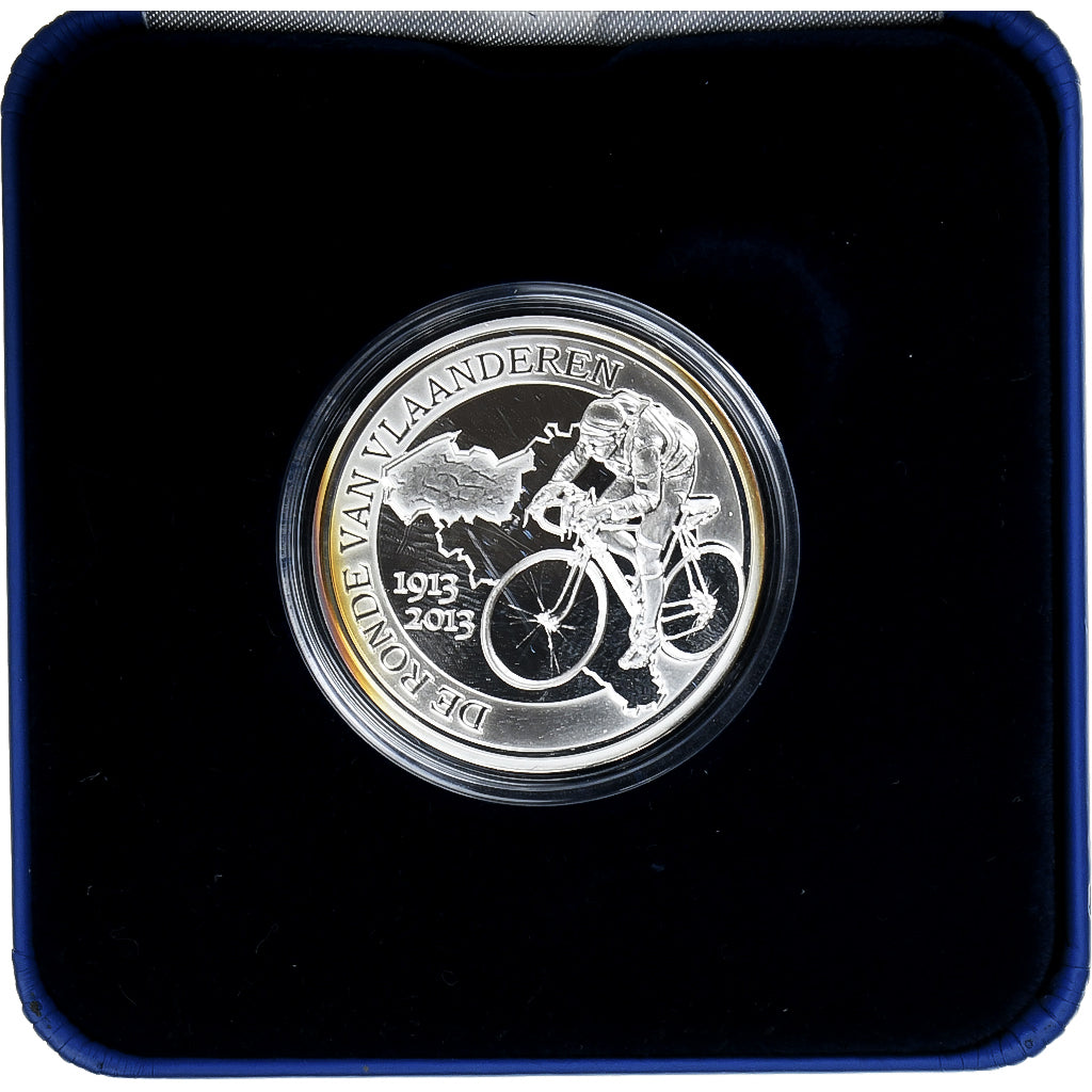 Belgium, 10 Euro, Tour Des Flandres, 2013, Royal Belgium Mint, MS(65-70), Silver