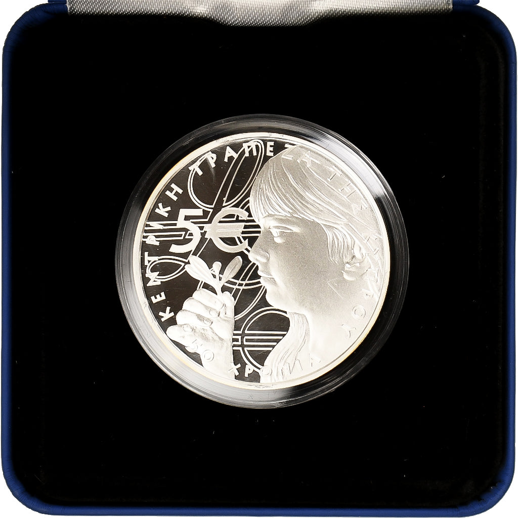 Zypern, 5 Euro, 50th Anniversary - Central Bank, 2013, Proof, STGL, Silber