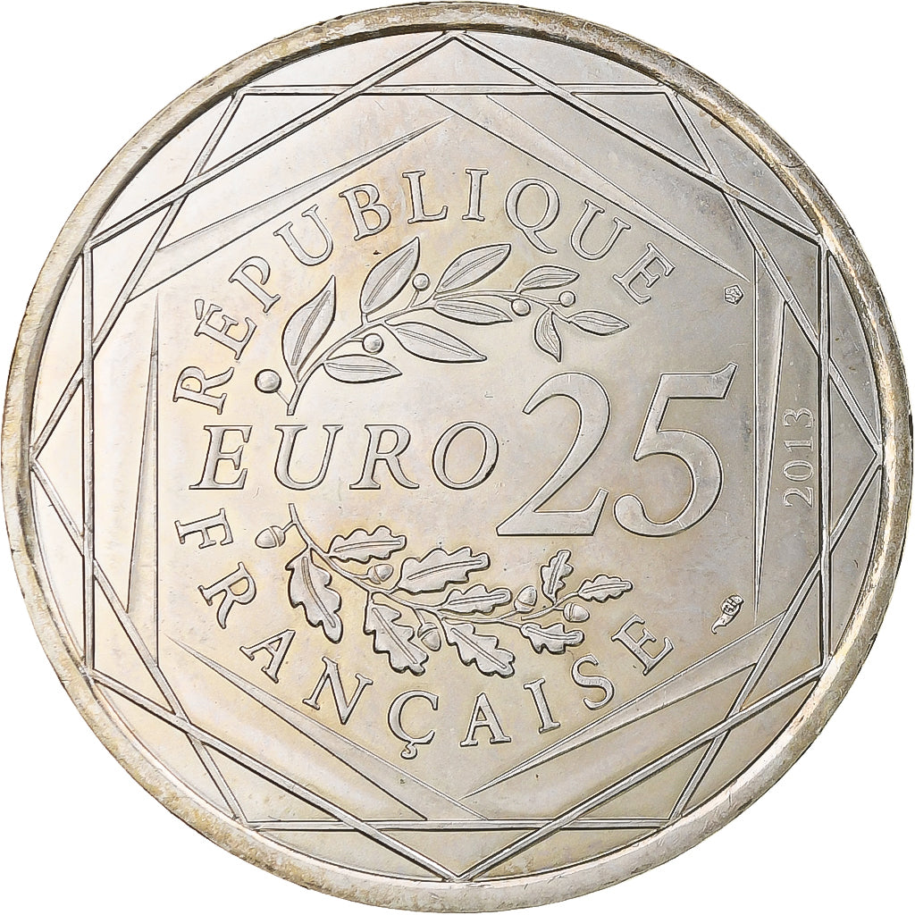 Francia, 25 Euro, Justice, 2013, Paris, SPL+, Argento