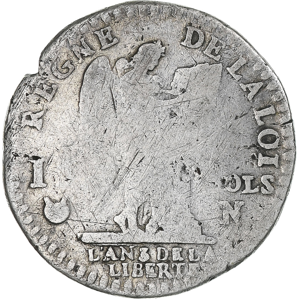 Frankreich, Louis XVI, 15 sols françois, 1791 / AN 3, Montpellier, Silber