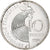 Moeda, França, Schuman, 10 Francs, 1986, Paris, BU, MS(64), Níquel
