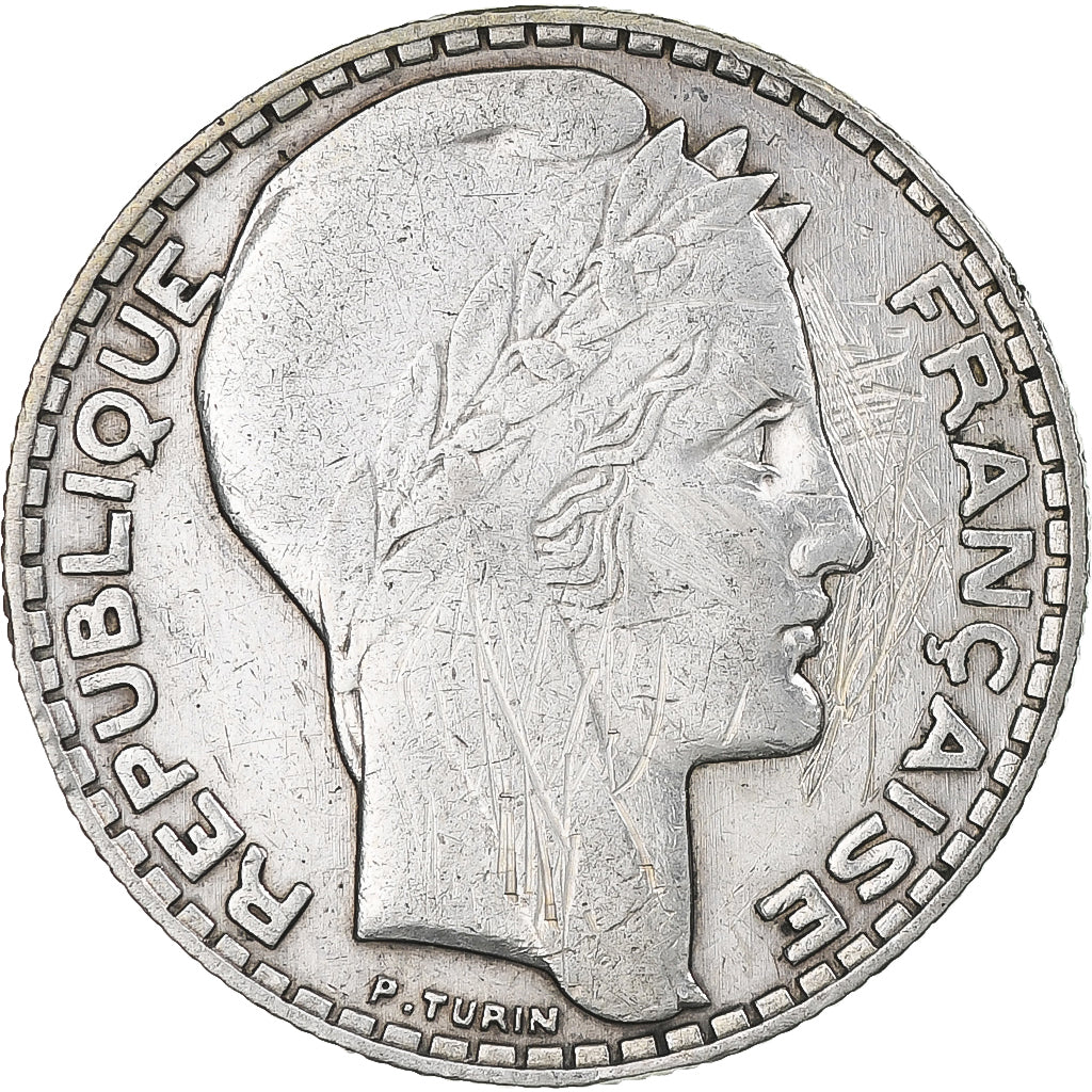 Moneta, Francia, Turin, 10 Francs, 1933, Paris, MB+, Argento, Gadoury:801