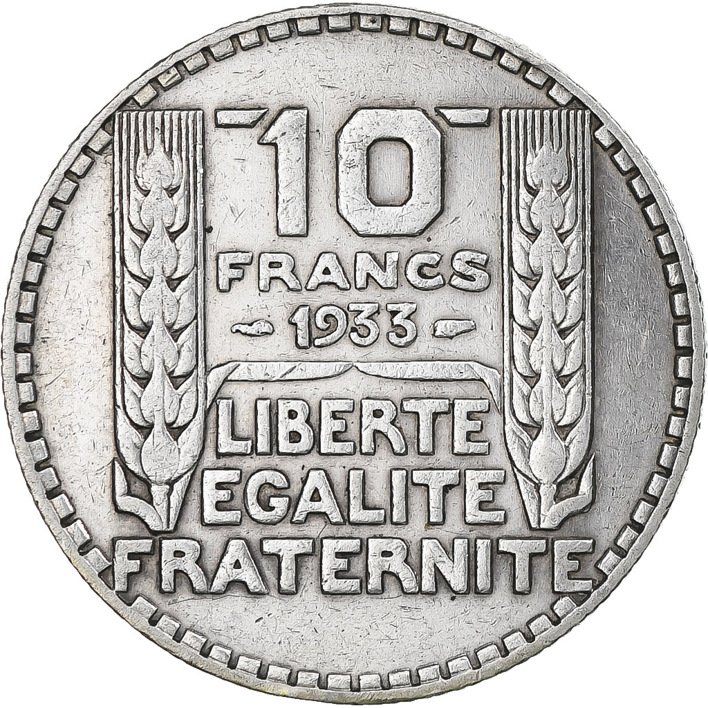 Moneta, Francia, Turin, 10 Francs, 1933, Paris, MB+, Argento, Gadoury:801