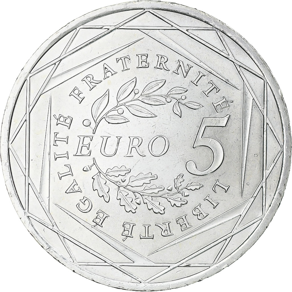 Frankreich, 5 Euro, Semeuse, 2008, Paris, UNZ, Silber