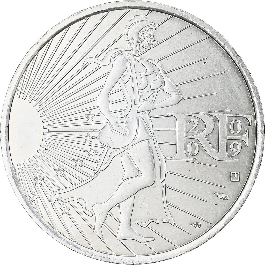 France, 10 Euro, Semeuse, 2009, Paris, SPL+, Argent