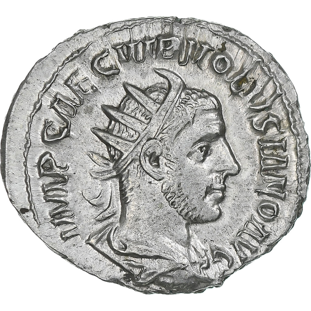 Moeda, Volusian, Antoninianus, 251-253, Rome, Rara, AU(55-58), Lingote, RIC:177